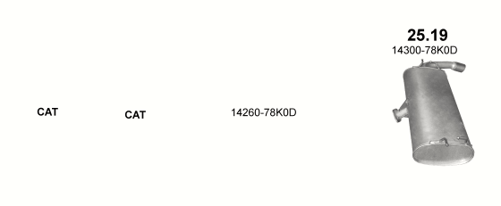 Auspuffanlage für SUZUKI GRAND VITARA 2.4 (2.4i (5 doors) 4X4)