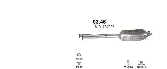 Auspuffanlage für BMW 3 E36 2.5 (E36 325i 24V)