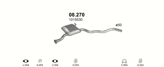 Auspuffanlage für FORD SCORPIO 2.4
