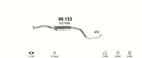 Auspuffanlage für FORD ESCORT 1.8 TD