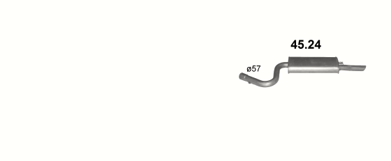 Auspuffanlage für CHRYSLER SEBRING 2.0