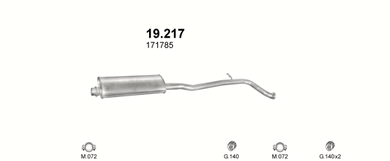 Auspuffanlage für PEUGEOT 406 3.0 (3.0 24V)
