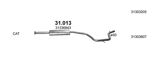 Auspuffanlage für FIAT TEMPRA 1.8 (1.8 i.e.)