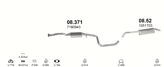 Auspuffanlage für FORD ESCORT 1.4