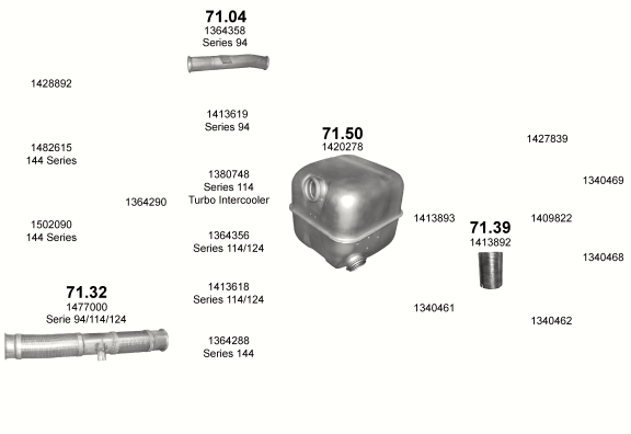Auspuffanlage für SCANIA 4 SERIES 10.6