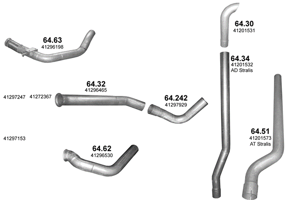 Auspuffanlage für IVECO STRALIS 12.9 (F3BE3681)