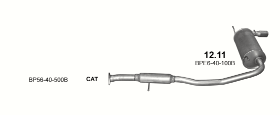 Auspuffanlage für MAZDA MX5 1.6 (1.6i 16V)