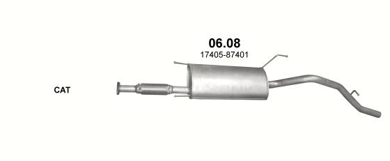 Auspuffanlage für DAIHATSU TERIOS 1.3 (1.3 4X4)