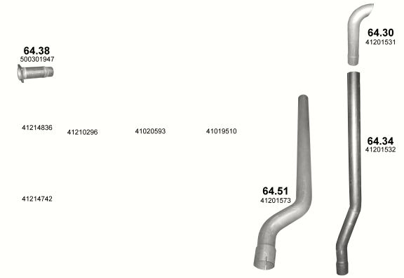 Auspuffanlage für IVECO EUROTRAKKER CURSOR 7.8