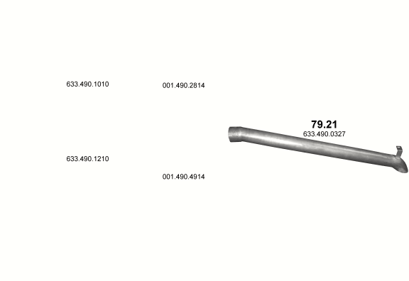 Auspuffanlage für SETRA S400 12.0 (S415GT/S416GT/S412UL/S415UL/S416UL/S417UL/S419UL)