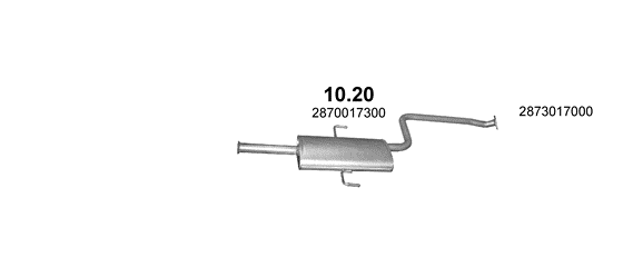 Auspuffanlage für HYUNDAI ELANTRA 1.6 (1.6 16V)