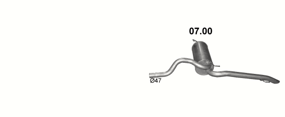 Auspuffanlage für FIAT LINEA 1.4 (1.4 T-Jet)