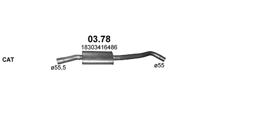 Auspuffanlage für BMW X3 E83 2.0 D (2.0 D)