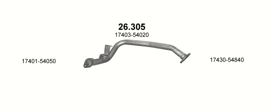 Auspuffanlage für TOYOTA LAND CRUISER 2.5 D (2.5 Turbo Diesel  SWB)