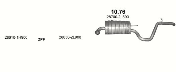 Auspuffanlage für HYUNDAI i30 2.0 D (2.0 CRDi Turbo Diesel)