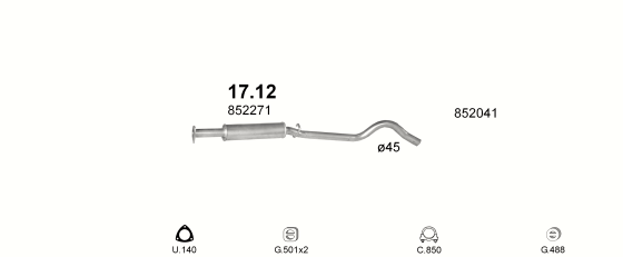 Auspuffanlage für OPEL CORSA A 1.6 (GSI)