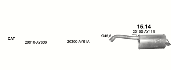 Auspuffanlage für NISSAN MICRA 1.5 D (1.5 dCi Turbo Diesel)