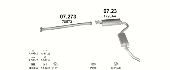 Auspuffanlage für PEUGEOT BOXER 2.5 D