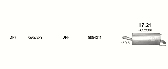 Auspuffanlage für OPEL ASTRA H 1.3 D (1.3 CDTi Turbo Diesel)