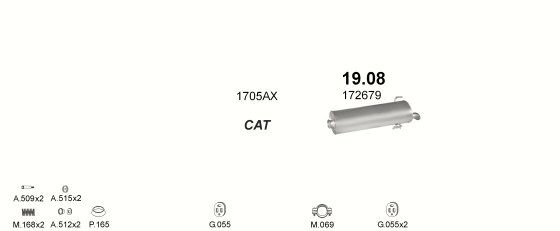 Auspuffanlage für PEUGEOT 306 1.9 D