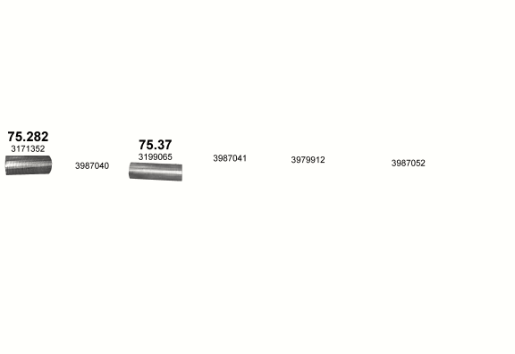 Auspuffanlage für VOLVO FM 10 9.6 (FM10   4X2 / 6X2)