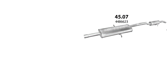 Auspuffanlage für CHRYSLER GRAND VOYAGER 2.5 D (2.5 TD)