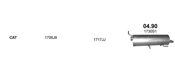 Auspuffanlage für CITROEN C4 1.6 (1.6 THP 16V)