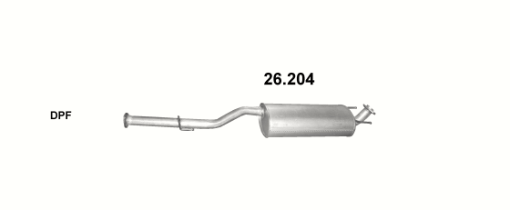 Auspuffanlage für TOYOTA HI-LUX 2.5 D (2.5 D-4D)