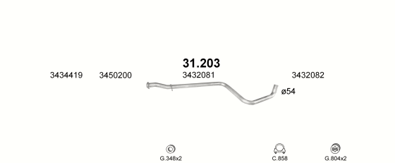 Auspuffanlage für VOLVO 480 1.7 (TURBO)