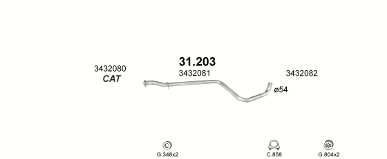 Auspuffanlage für VOLVO 480 1.7 (TURBO)