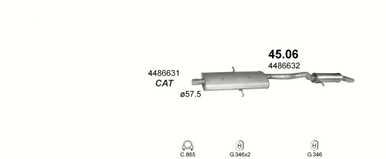 Auspuffe und Abgasrohre für CHRYSLER VOYAGER ab 34,80 EUR