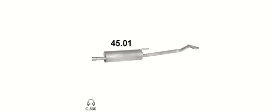 Auspuffanlage für PONTIAC TRANS SPORT 2.3 (2.3 16V)