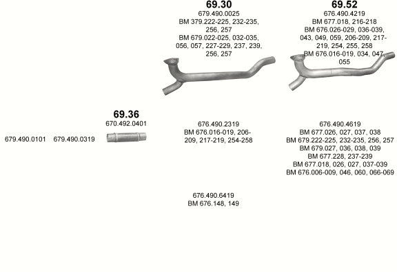 Auspuffanlage für MERCEDES 10-16 T 817 L-S-LS-K/917/1117/1117 L-S-LS/1120/1120 L/1317 K-LS-AK/1