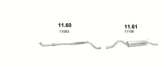 Auspuffanlage für LADA 1118 1.4 (1.4+16V)