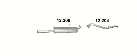 Auspuffanlage für MAZDA B2500 2.5 D (2.5 Diesel)