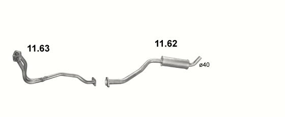 Auspuffanlage für LADA WAZ 21073