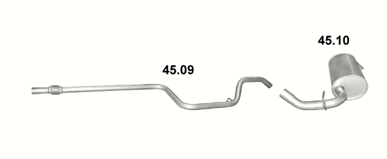 Auspuffanlage für CHRYSLER NEON 2.0 (2.0 16V)